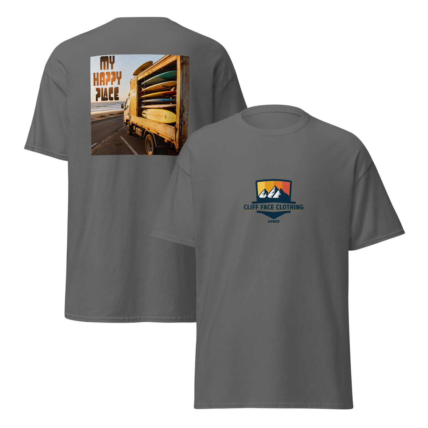 Short Sleeve T Shirt Happy Place