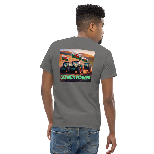 Short Sleeve T Shirt Gower Power three tractors