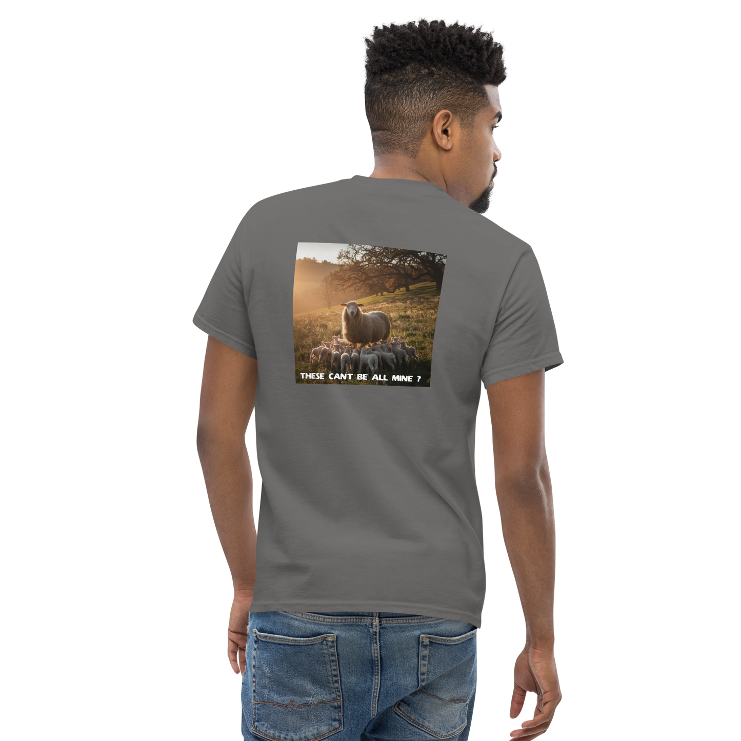 Short Sleeve T Shirt Sheep & Lamb Design