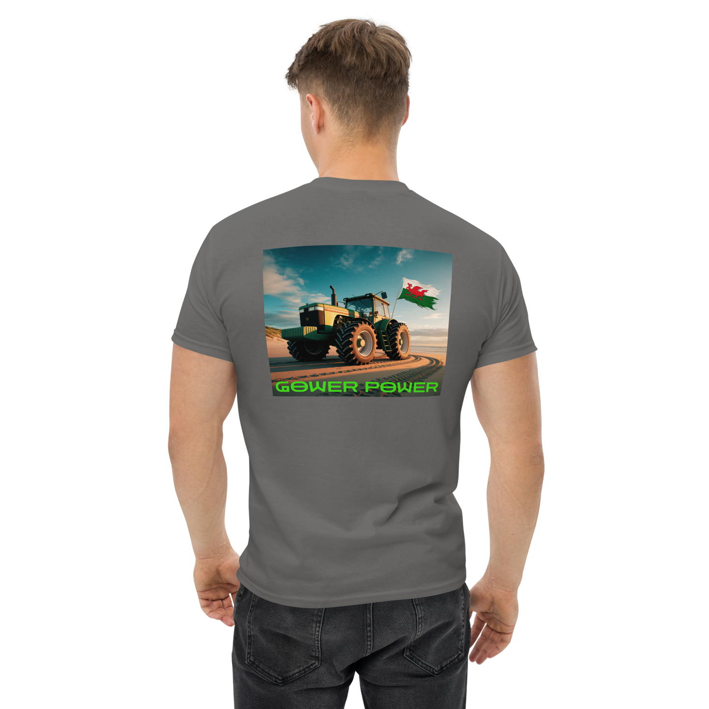 Short sleeve Gower Power Green Tractor