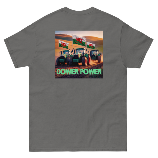Short Sleeve T Shirt Gower Power three tractors