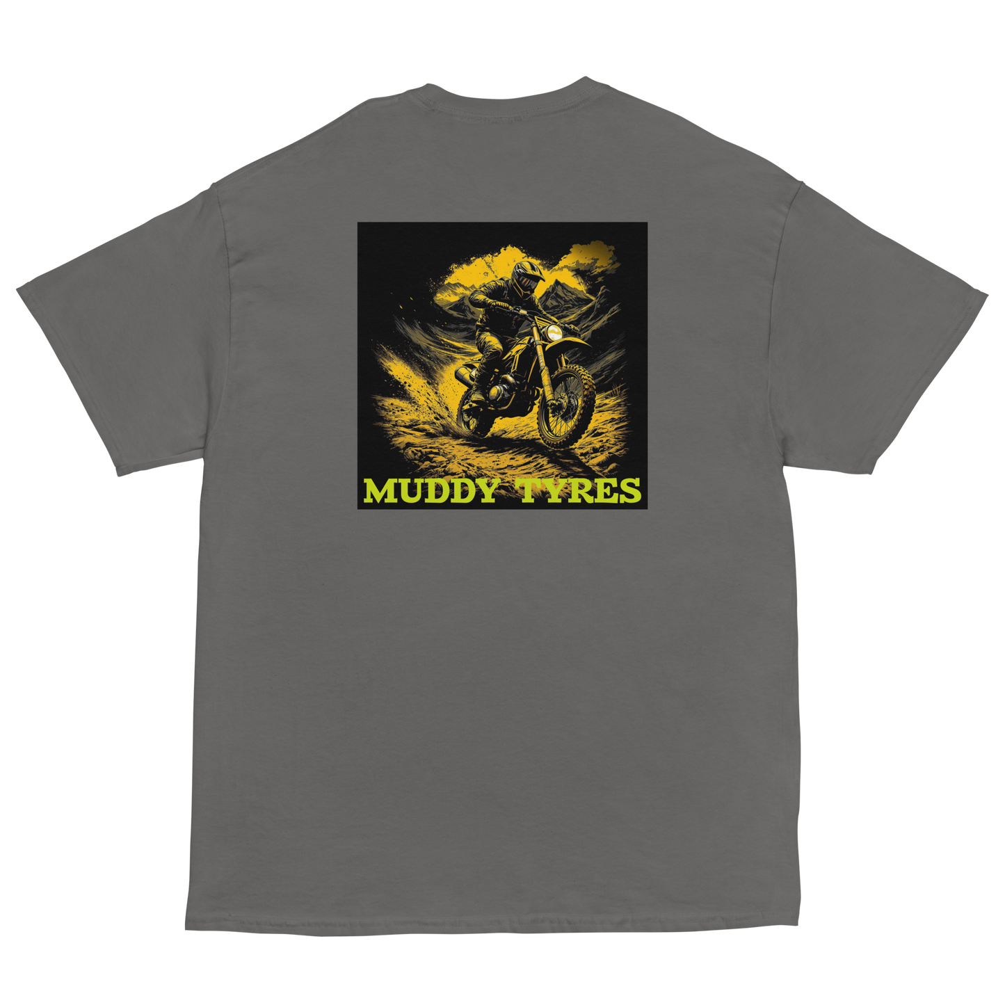 Short Sleeve T Shirt Muddy Tyres Motorbike
