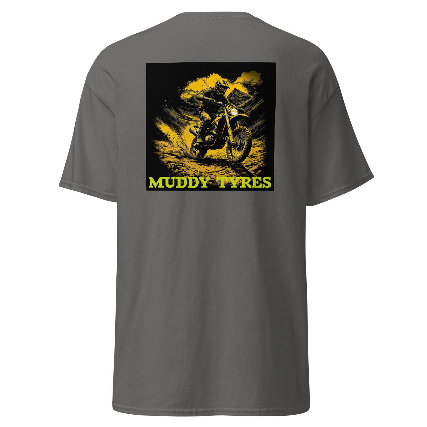 Short Sleeve T Shirt Muddy Tyres Motorbike