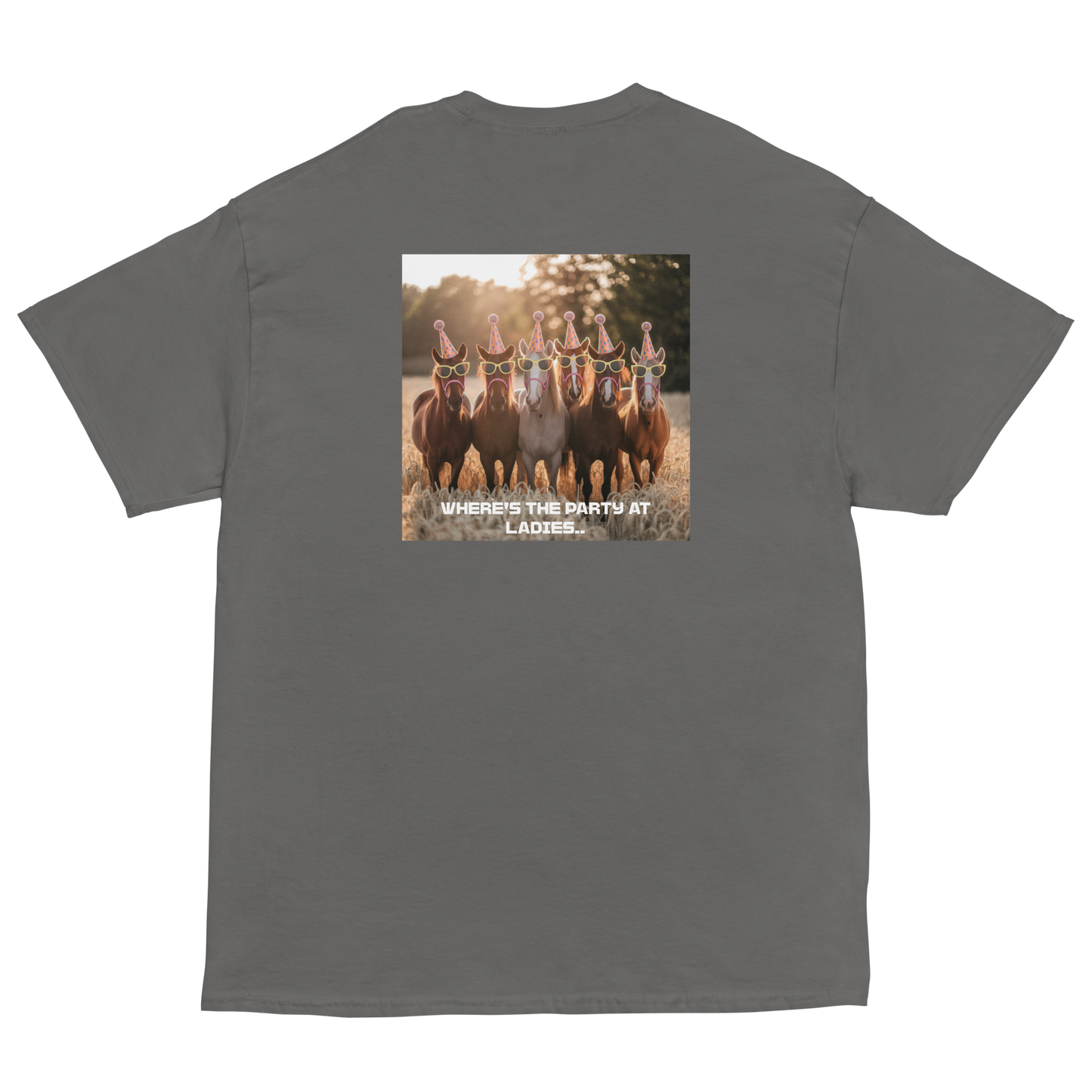 Short Sleeve T Shirt Party Horses