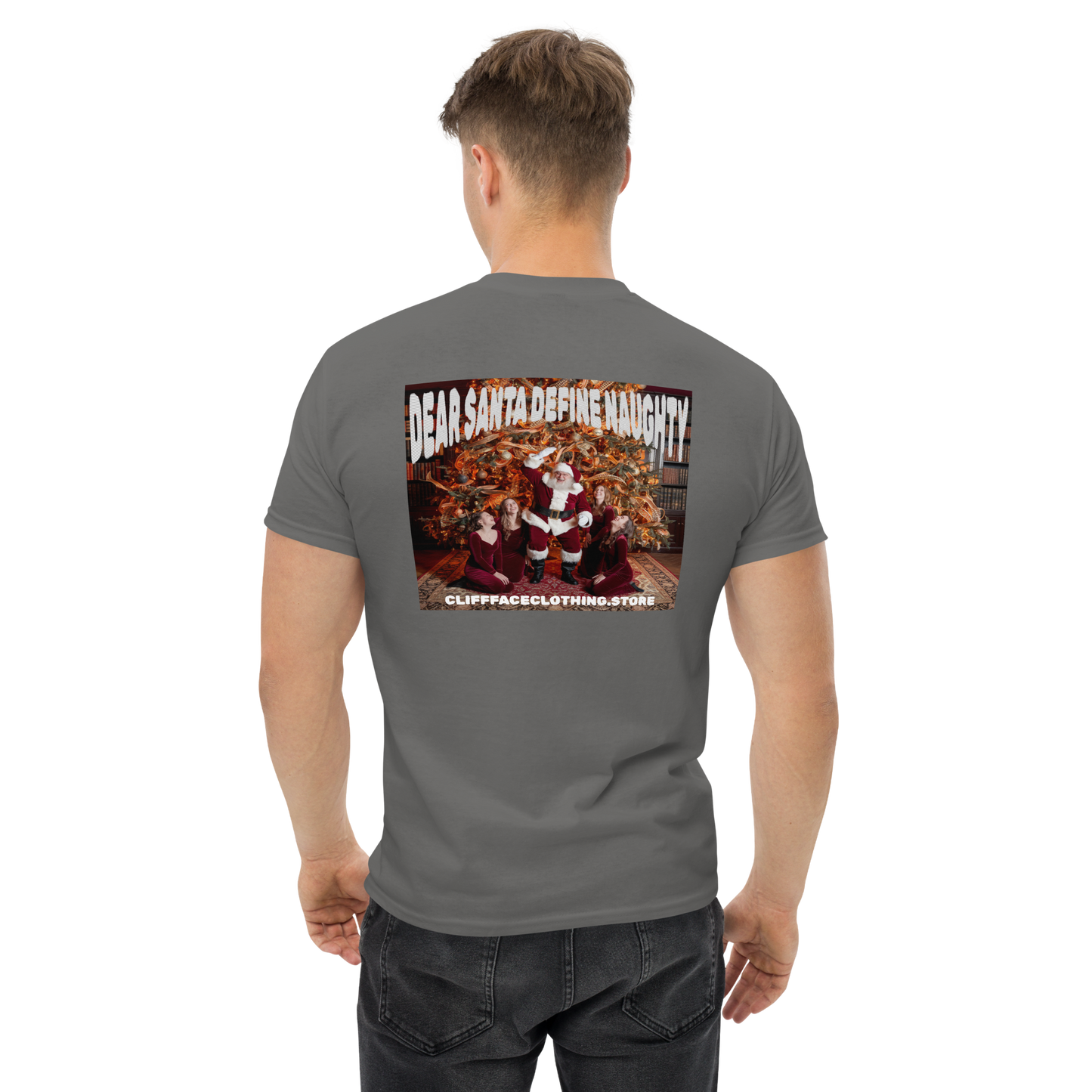 Short Sleeve T Shirt Naughty Santa