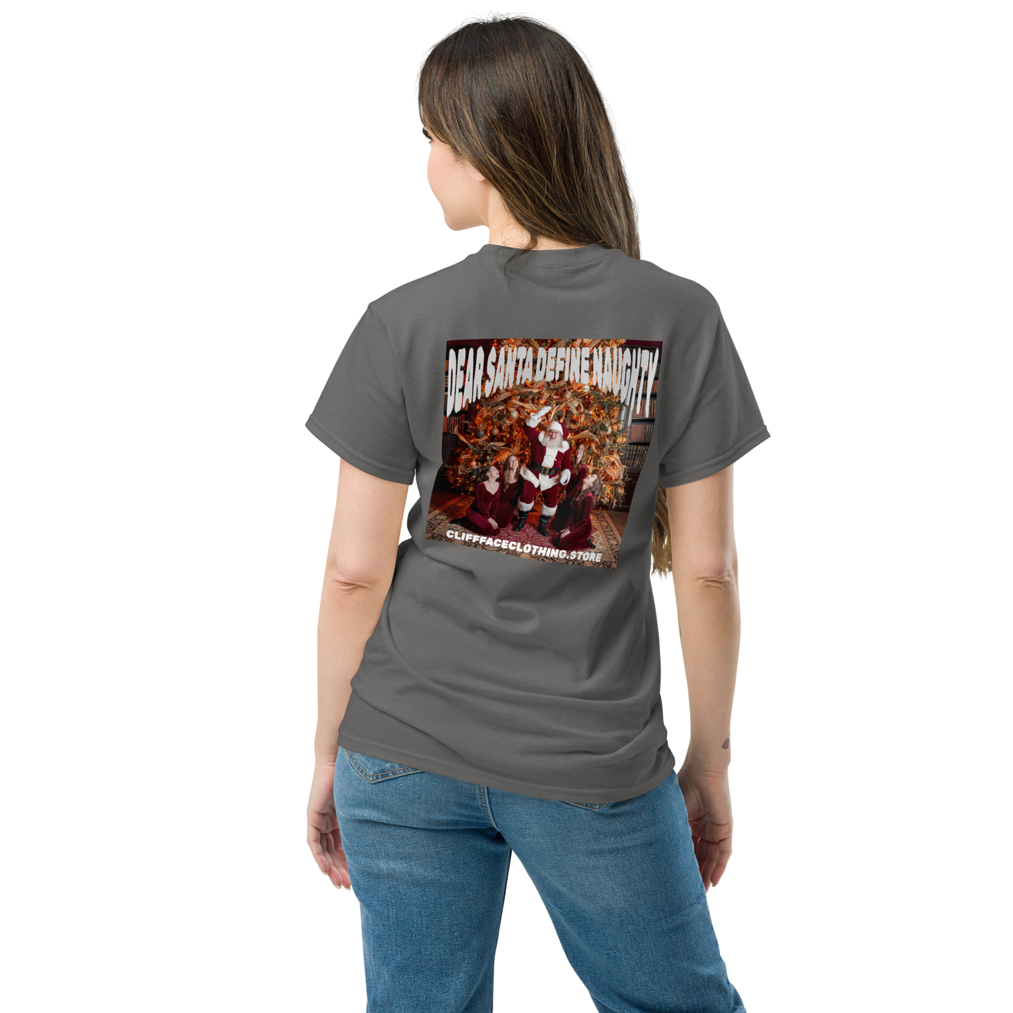 Short Sleeve T Shirt Naughty Santa