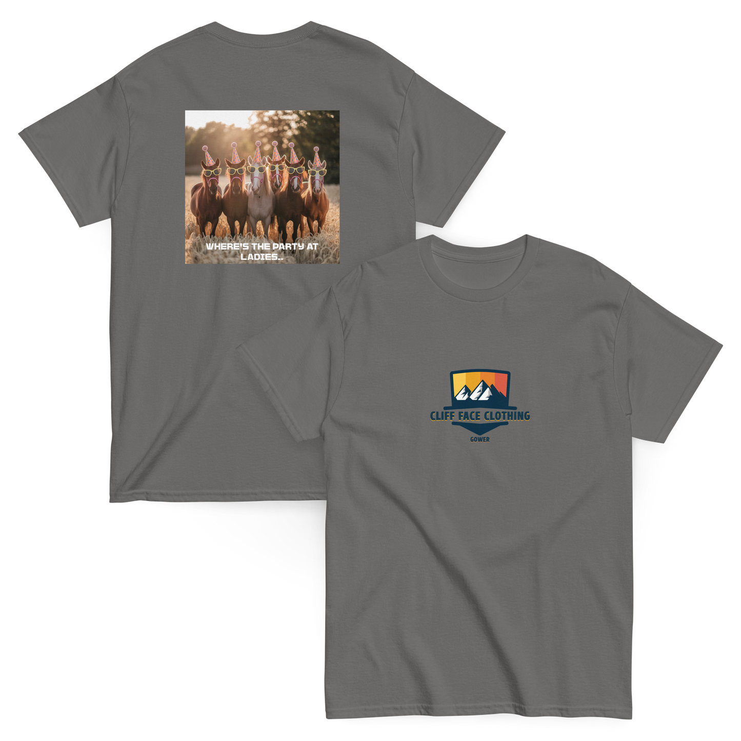 Short Sleeve T Shirt Party Horses