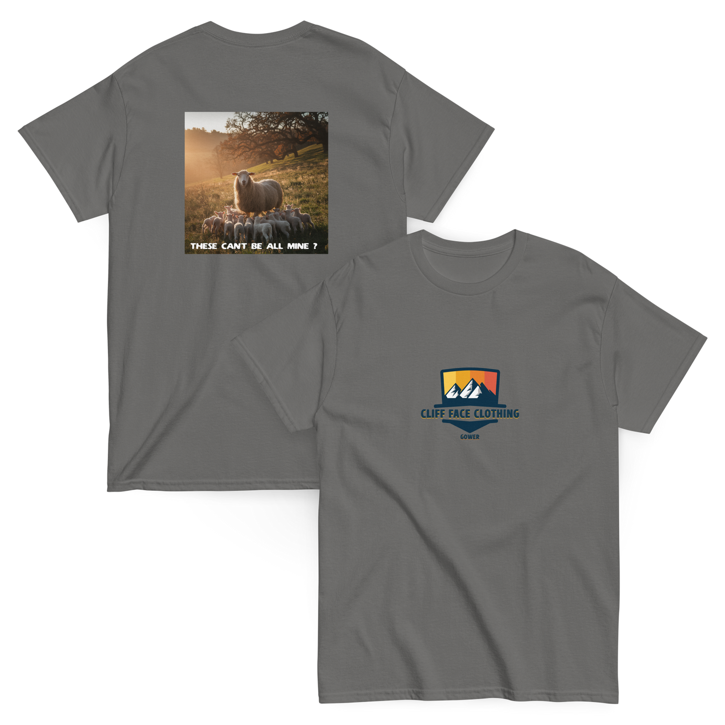 Short Sleeve T Shirt Sheep & Lamb Design