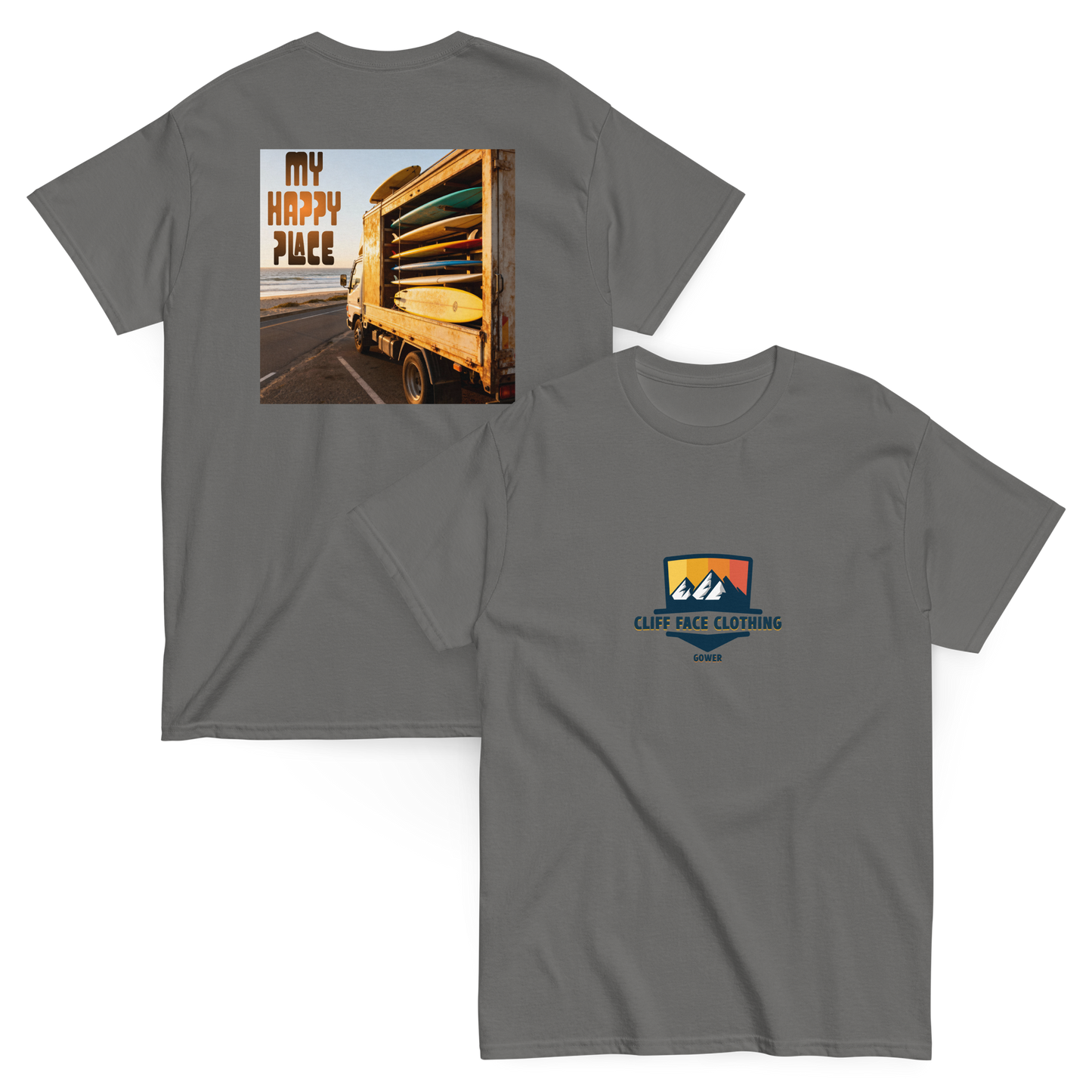 Short Sleeve T Shirt Happy Place