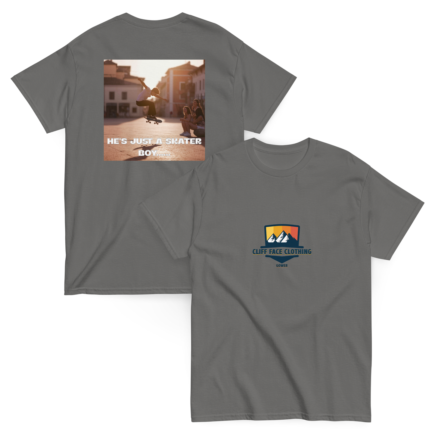 Short Sleeve T Shirt Skater Boy