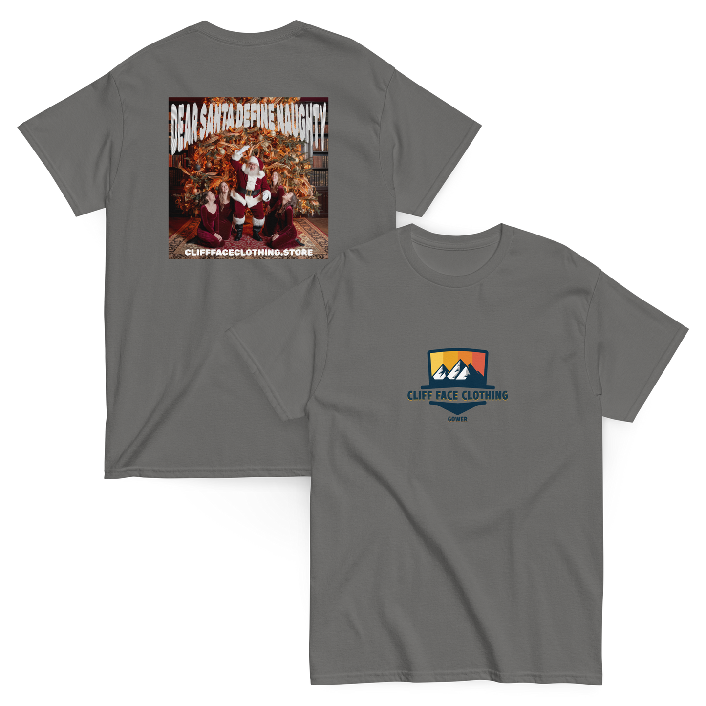 Short Sleeve T Shirt Naughty Santa