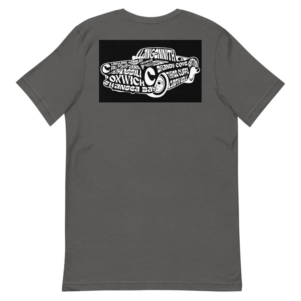 Short Sleeve Stylish Unisex T Shirt car design beaches