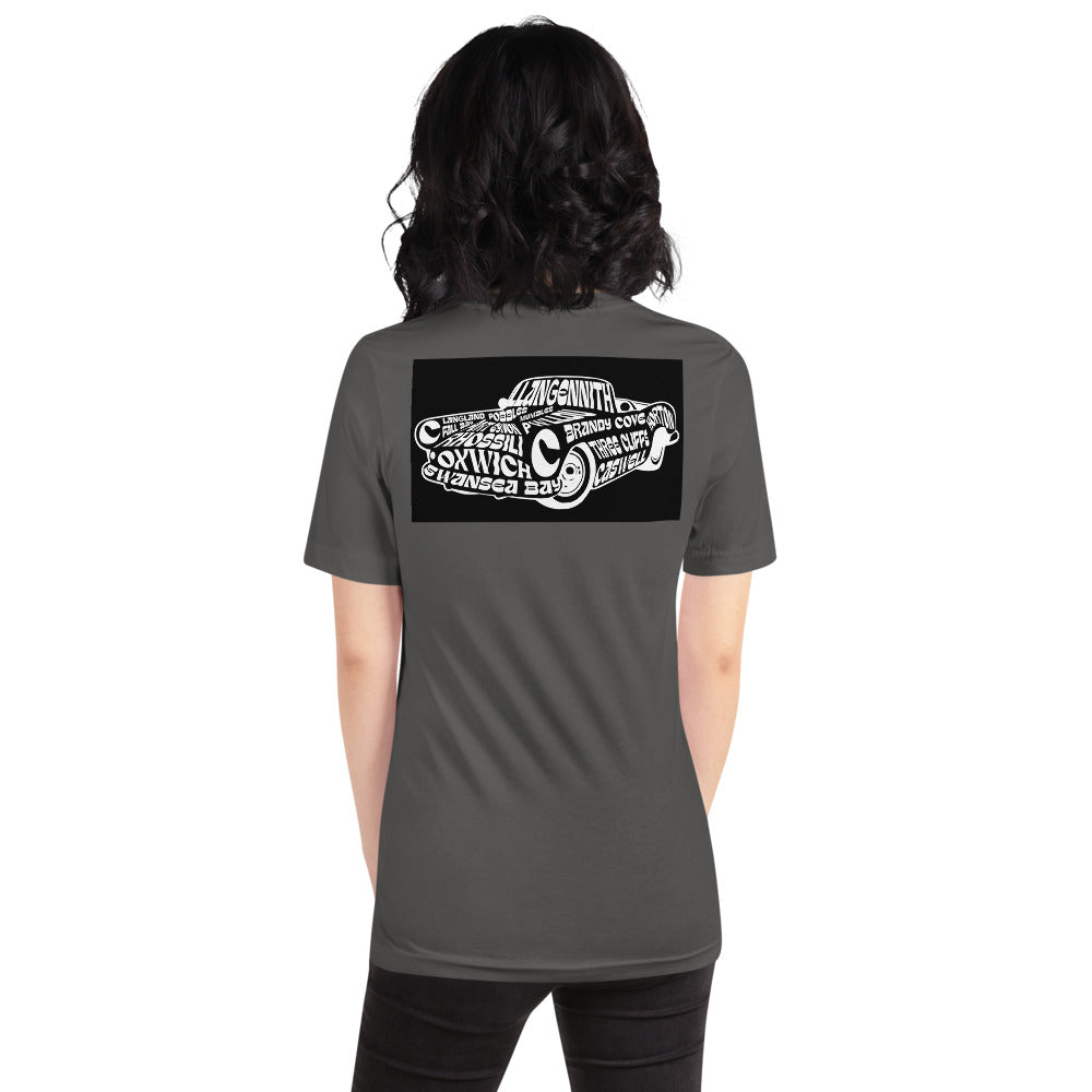 Short Sleeve Stylish Unisex T Shirt car design beaches