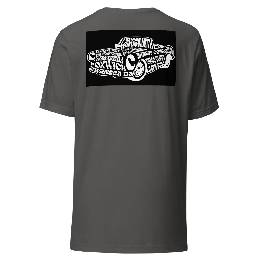 Short Sleeve Stylish Unisex T Shirt car design beaches